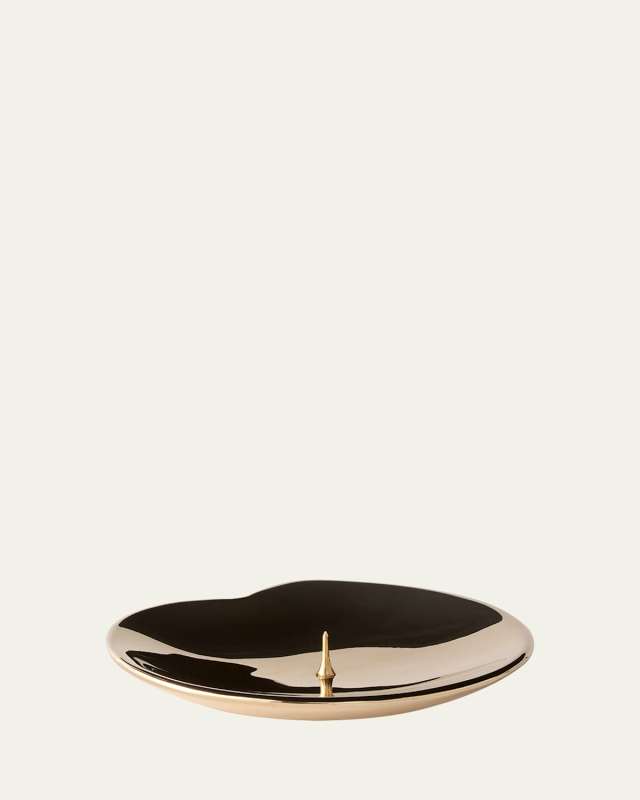 Lily Brass Candle Holder